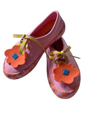 Mini Melissa x Fabula Pink Flower Jelly Sneakers Size 11